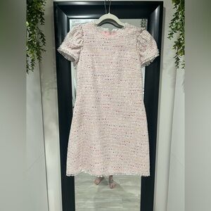 Kate Spade Pink Tweed Formal Dress